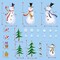 Christmas Windows Clings Christmas Snowflake Window Clings Stickers for Glass,Xmas Christmas Window Stickers for Winter Party Christmas Decorations